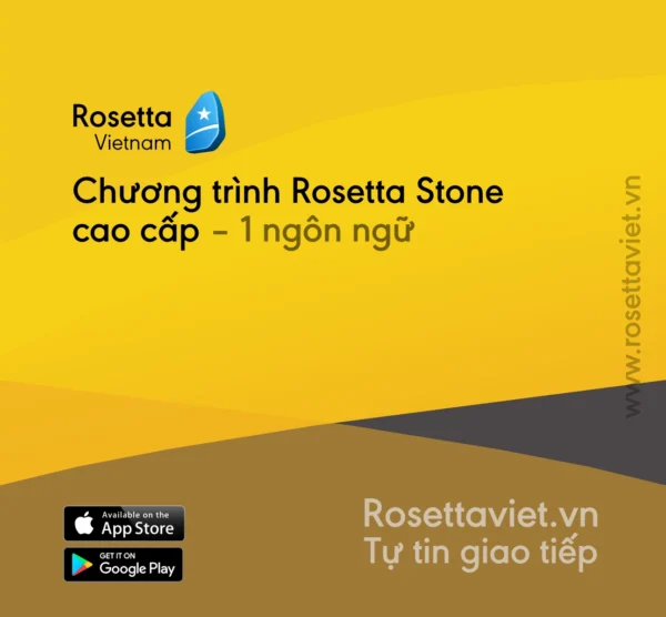 Rosetta Stone: Học 1 ngôn ngữ ‒ <font color="blue"><b>Trọn đời</b></font>